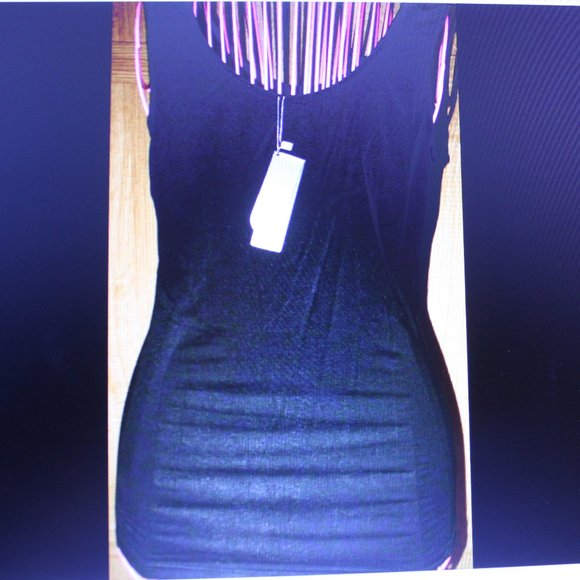 Fond Los Angeles Black Studded Tank Top Size Small - Picture 4 of 5